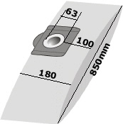 g-11040 Aufnahmedurchmesser = 62-63mm. Der Ansaugstutzen Ihres Kesselsaugers sollte etwa 60mm messen. Damit der Staubsaugerbeutel den Schmutz ohne Probleme aufnehmen kann, sollte das Längenmaß von Kesselboden bis Unterseite des Ansaugstutzens ca 10cm sein. Andernseits besteht die Möglichkeit des Abrisses an der Pappscheibe (Maß Unterseite des Ansaugstutzens bis zum Boden >10cm) Das Filtervolumen entspricht einem Kesselstaubsauger mit Fassungsvermögen von ca. 20l
